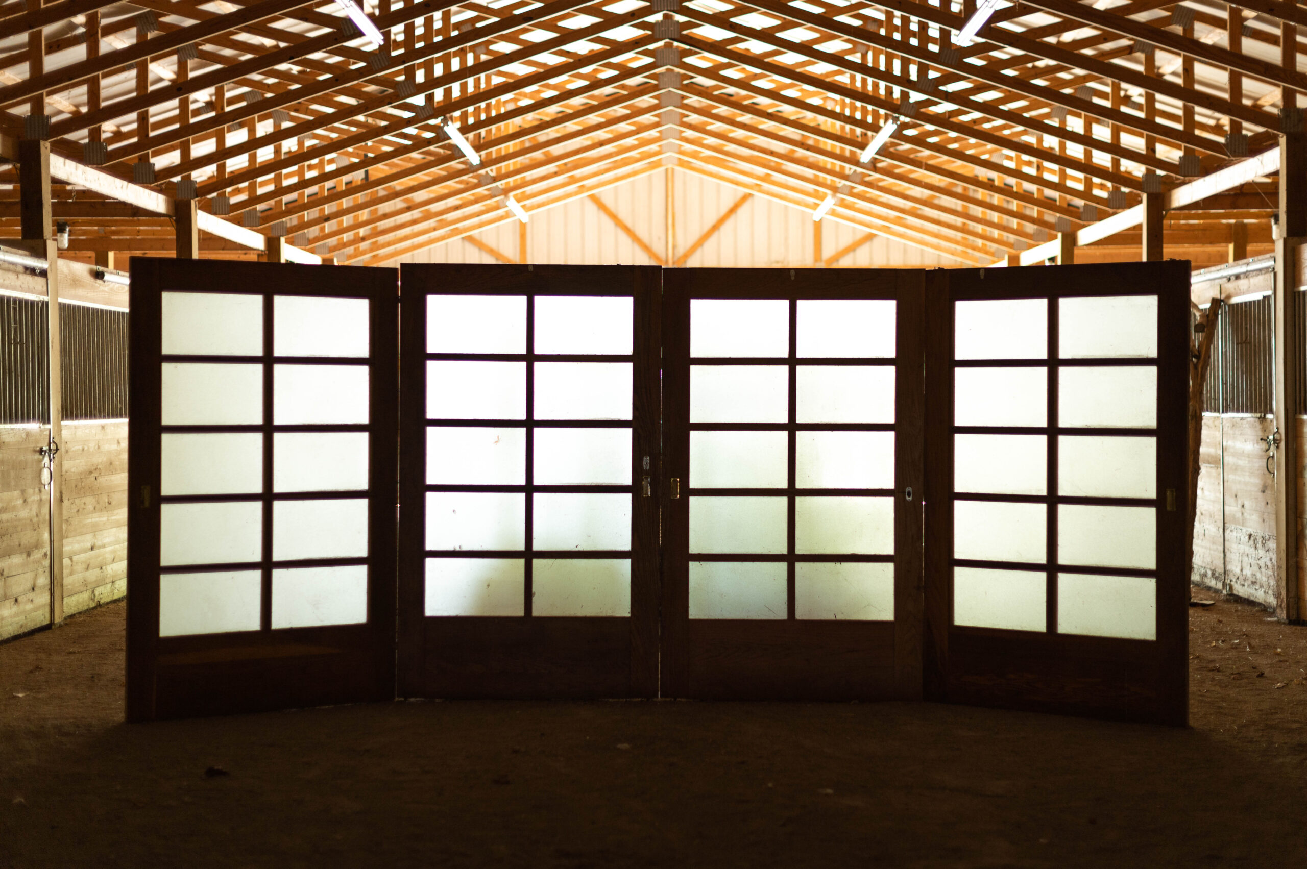 Interior of Equestrian Barn